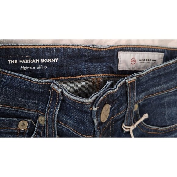 NWT AG Adriano Goldschmied Farrah Skinny Ankle Mid-Rise Denim Jeans/Size 26R - Picture 3 of 6